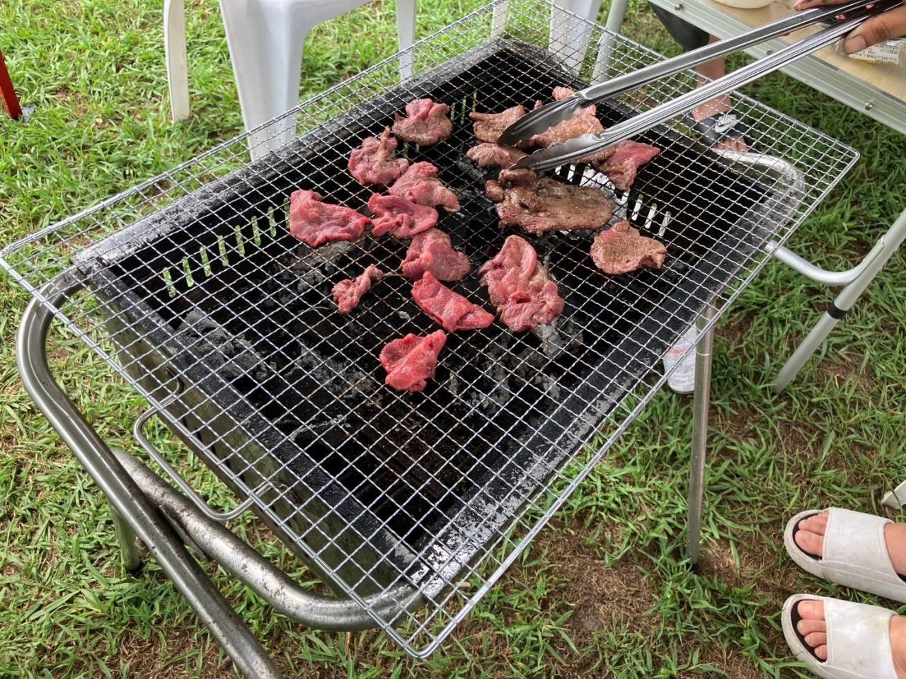 琵琶湖でBBQ