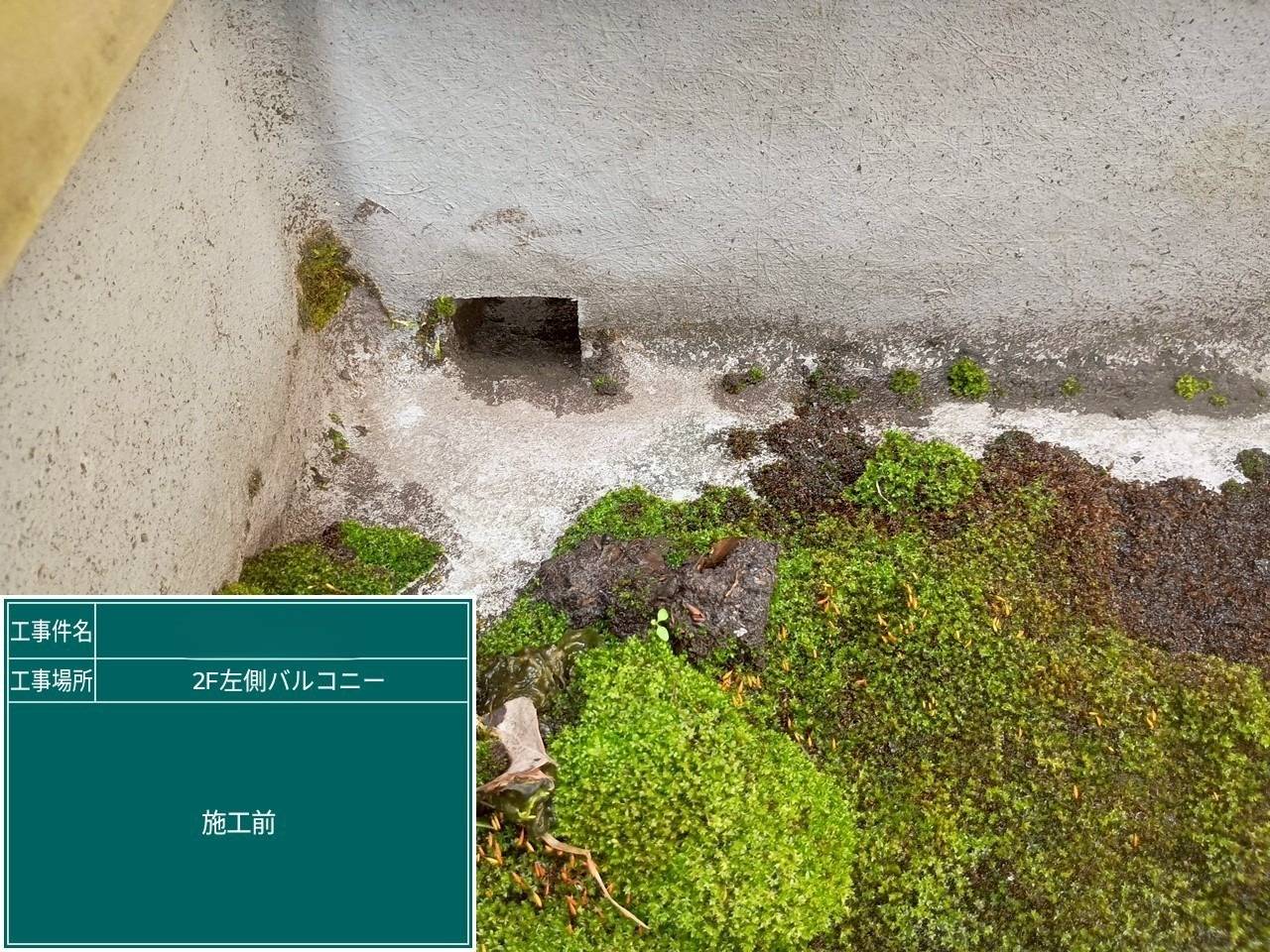 左バルコニー 施工前