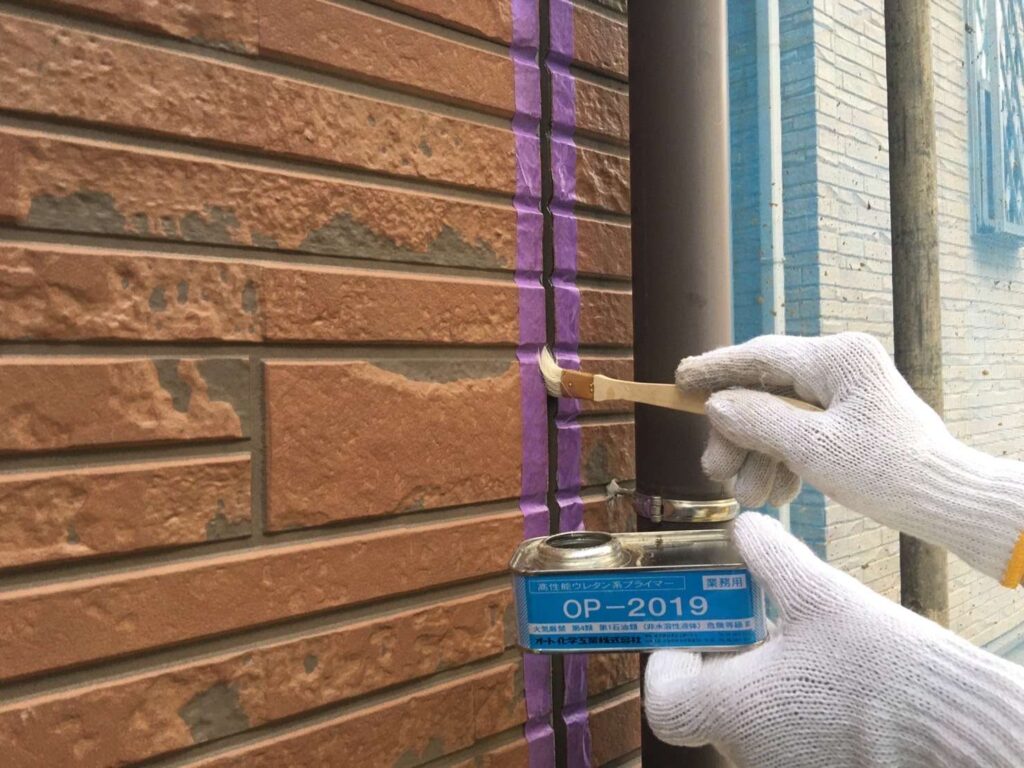 大阪市でシーリング防水の施工 工事写真
