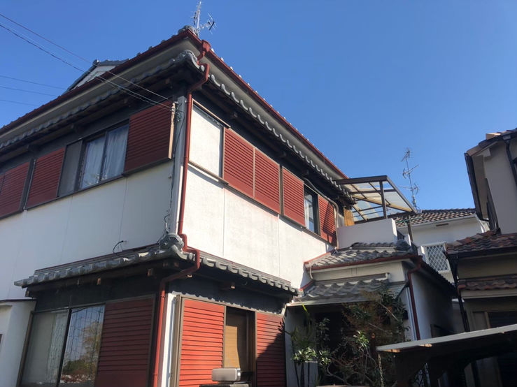 四條畷市外壁塗装 工事写真