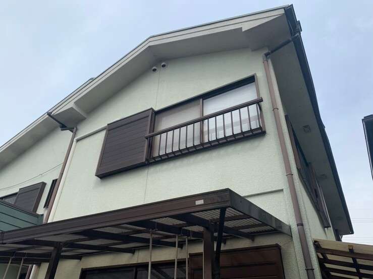 戸建て　外壁塗装工事 工事写真