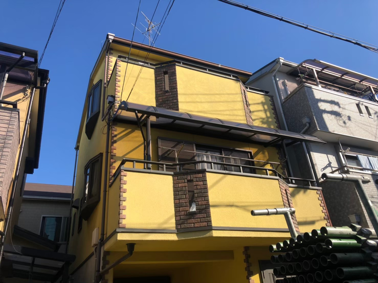 高槻市塗装工事 工事写真