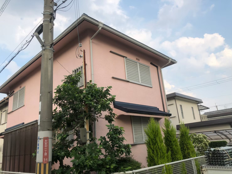 ビフォーアフター外壁塗装 工事写真