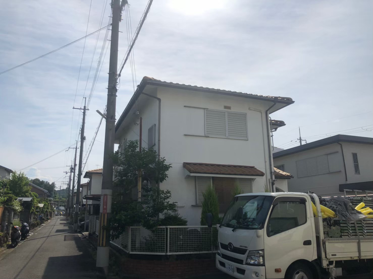 ビフォーアフター外壁塗装 工事写真