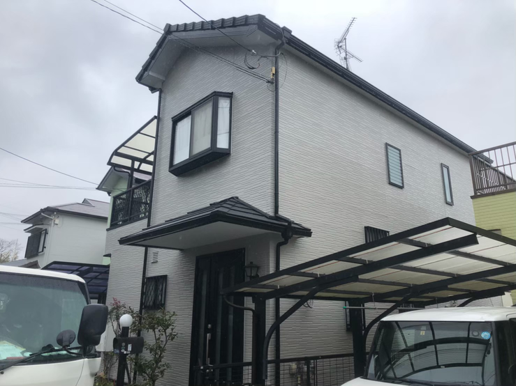 ダイナミックトップで外壁塗装 工事写真