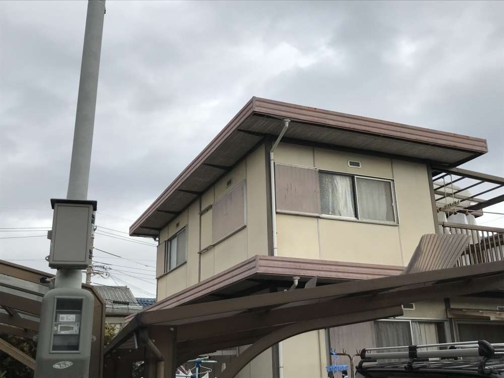 高槻市　屋根塗装工事 工事写真