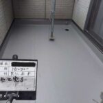 ベランダの塩ビシート防水 施工後