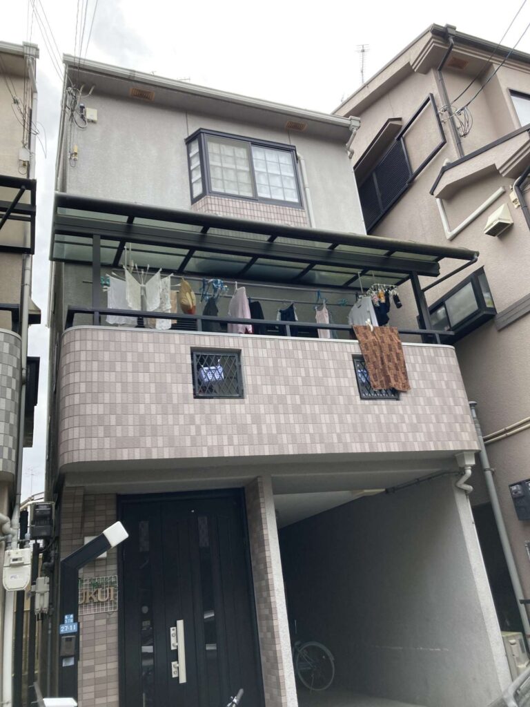 摂津市　外壁塗装、屋根塗装 工事写真