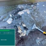 ウレタン防水　通気緩衝工法 工事写真