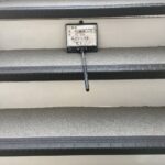 廊下、階段、長尺シート張り 工事写真