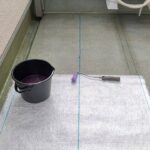 木造住宅　ベランダのFRP防水 工事写真