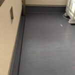 木造住宅　ベランダのFRP防水 工事写真