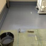 木造住宅　ベランダのFRP防水 工事写真