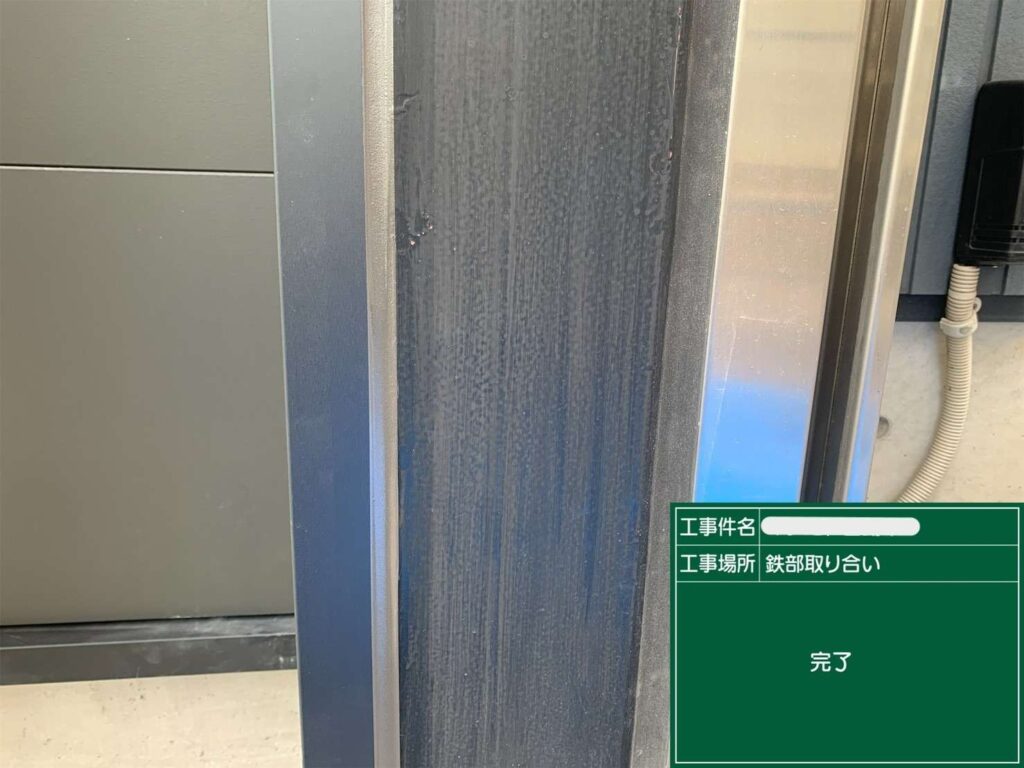 シール　打ち替えと新設 工事写真