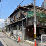 外壁杉板貼替＋外壁塗装 工事写真