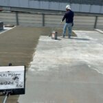駐車場　ウレタン・FRP複合防水工法 工事写真