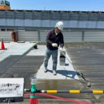 駐車場　ウレタン・FRP複合防水工法 工事写真