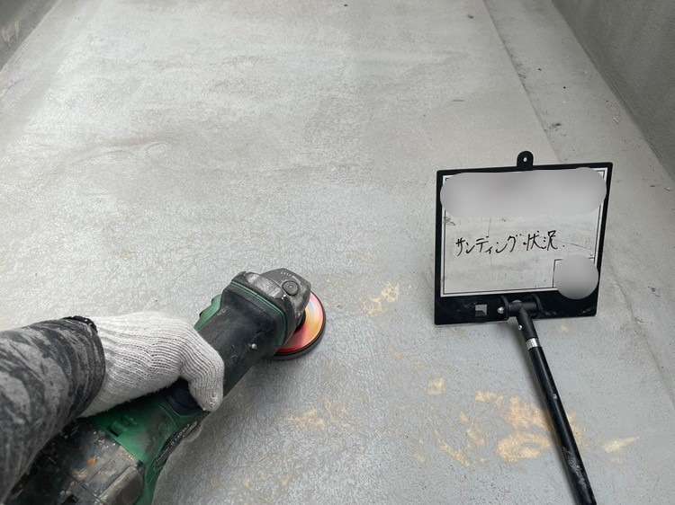 戸建て2Fバルコニー　FRP防水工事 1PLY 施工後