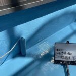 バルコニー　ウレタン防水工事と手摺り塗装工事 工事写真