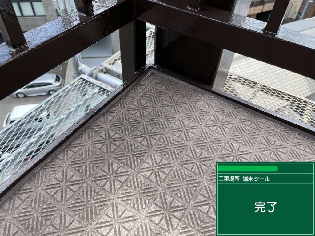 大阪市福島区　マンション防水塗装 工事写真