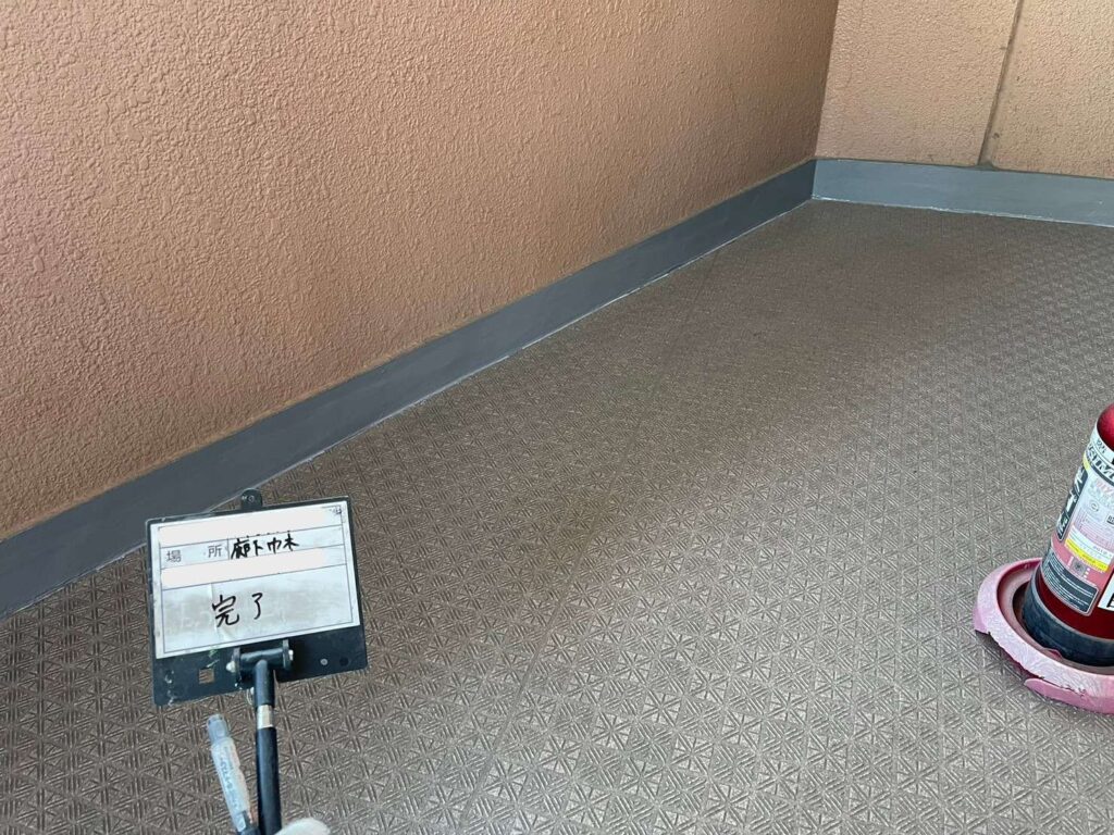 大阪市福島区　マンション防水塗装 工事写真