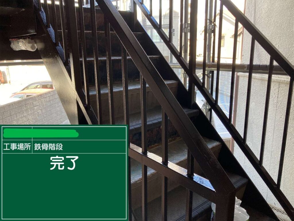 大阪市福島区　マンション防水塗装 工事写真