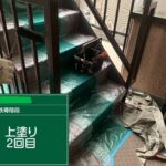 大阪市福島区　マンション防水塗装 工事写真