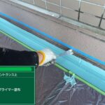 天王寺区　エントランス上ウレタン防水とシーリング 工事写真