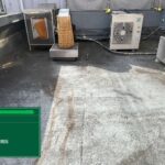 屋上のウレタン防水通気緩衝工法 施工前