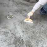 屋上のウレタン防水通気緩衝工法 工事写真