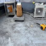 屋上のウレタン防水通気緩衝工法 工事写真