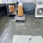 屋上のウレタン防水通気緩衝工法 工事写真