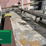 屋上のウレタン防水通気緩衝工法 工事写真
