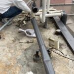 屋上のウレタン防水通気緩衝工法 工事写真