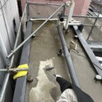 屋上のウレタン防水通気緩衝工法 工事写真