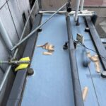 屋上のウレタン防水通気緩衝工法 工事写真
