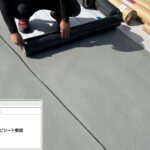 吹田市　会社ビル屋上塩ビシート防水工事 工事写真