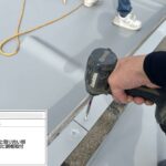 吹田市　会社ビル屋上塩ビシート防水工事 工事写真
