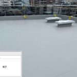 吹田市　会社ビル屋上塩ビシート防水工事 工事写真