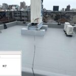 吹田市　会社ビル屋上塩ビシート防水工事 工事写真