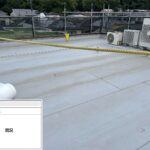 吹田市　会社ビル屋上塩ビシート防水工事 施工前