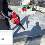 吹田市　会社ビル屋上塩ビシート防水工事 工事写真