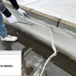吹田市　会社ビル屋上塩ビシート防水工事 工事写真