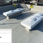 吹田市　会社ビル屋上塩ビシート防水工事 工事写真