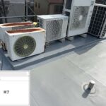 吹田市　会社ビル屋上塩ビシート防水工事 工事写真
