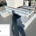 吹田市　会社ビル屋上塩ビシート防水工事 工事写真