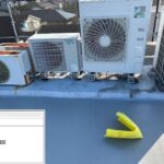 吹田市　会社ビル屋上塩ビシート防水工事 工事写真