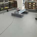 吹田市　会社ビル屋上塩ビシート防水工事 工事写真