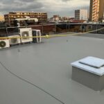 吹田市　会社ビル屋上塩ビシート防水工事 工事写真
