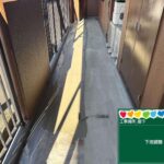 奈良県生駒市　廊下長尺シート防水工事 工事写真